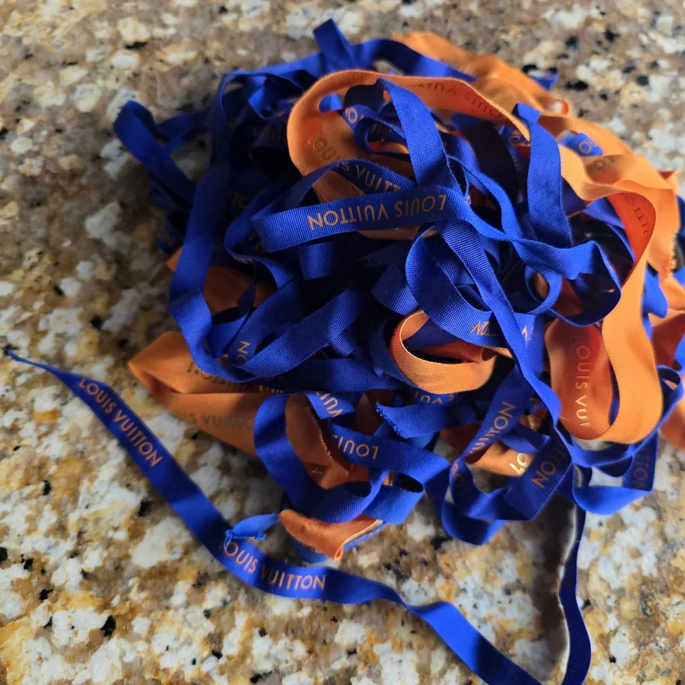 Louis Vuitton Blue and Orange  Ribbon